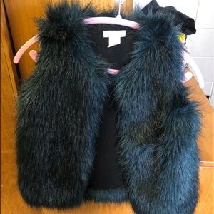 Crew cuts J. Crew faux fur vest